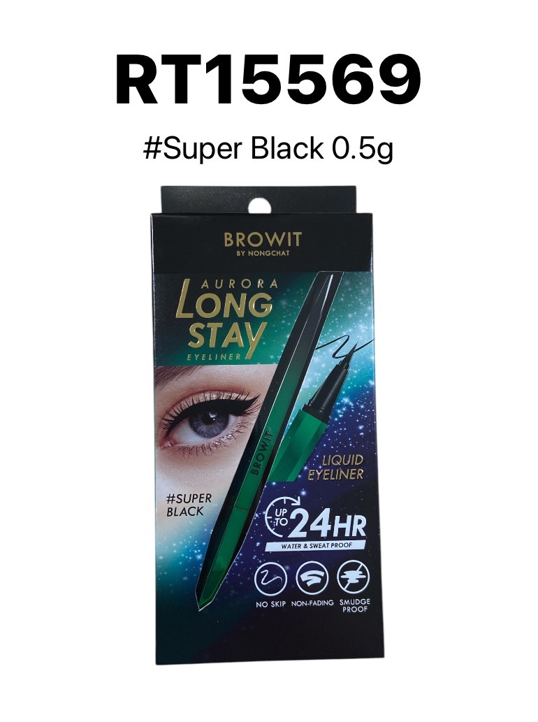 Browit Aurora Long Stay Eyeliner 0.5g #Super Black